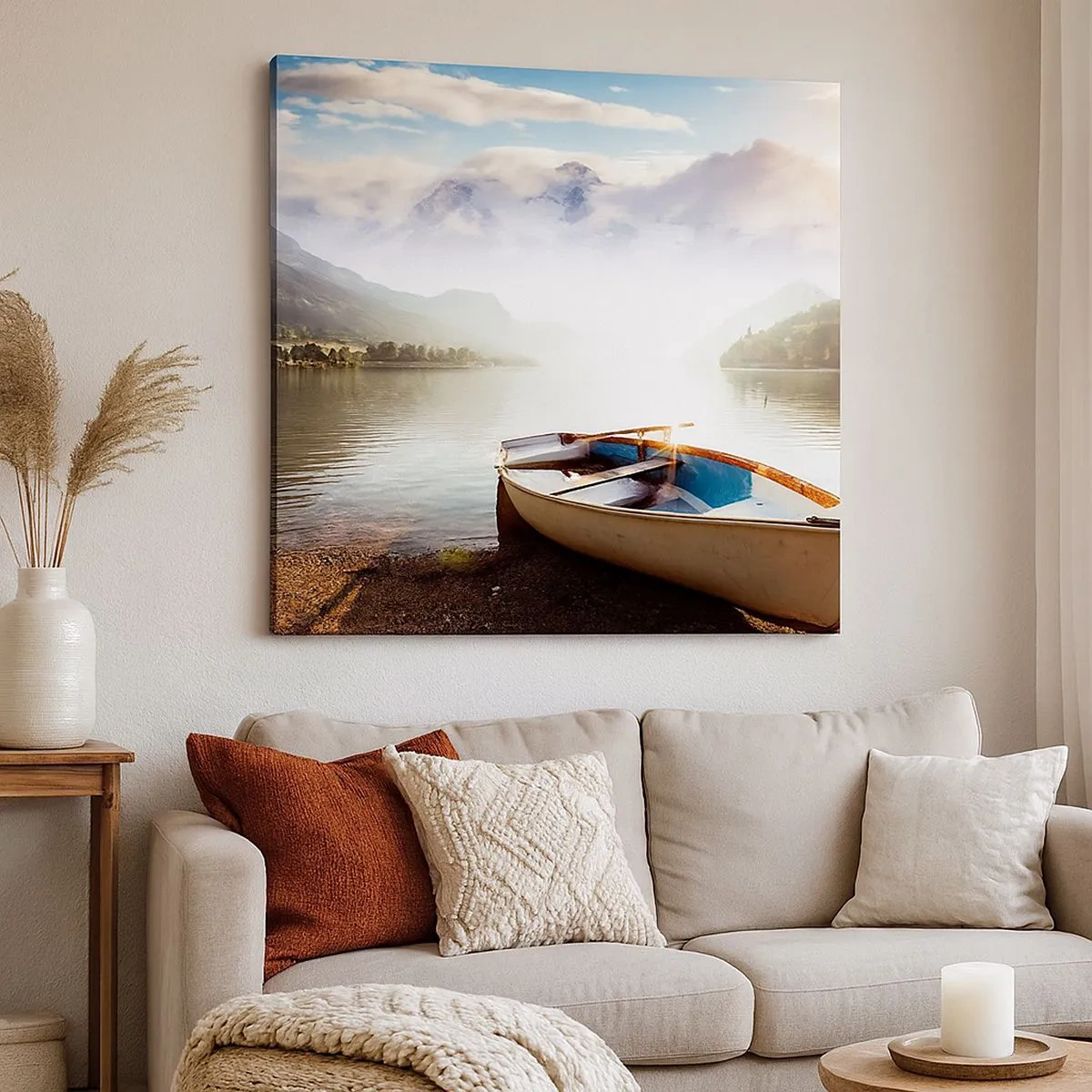 Bild auf Leinwand - Leinwandbild - Am tollen und klaren Wasser - 30x30 cm