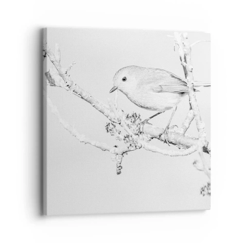 Bild auf Leinwand - Leinwandbild - Wintermorgen - 30x30 cm