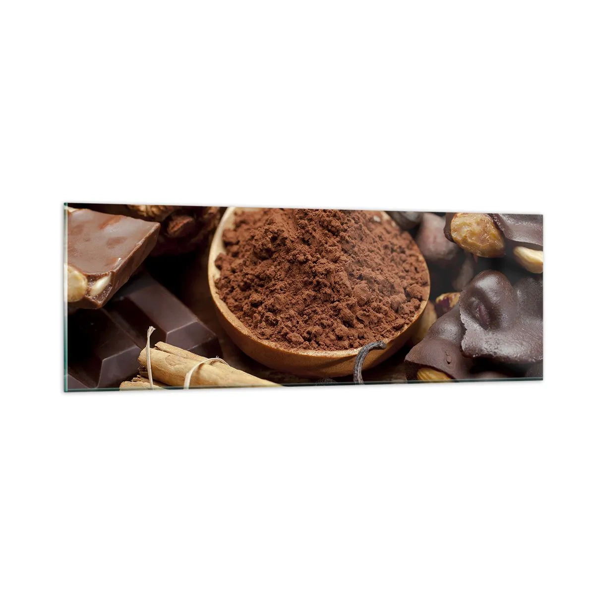 Glasbild - Bild auf glas - Die Beste gegen Sorgen - 90x30 cm