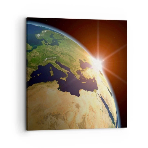 Bild auf Leinwand - Leinwandbild - Sonnenaufgang - 70x70 cm