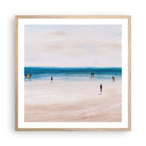 Poster in einem Rahmen aus heller Eiche - Natürliches Bedürfnis - 60x60 cm