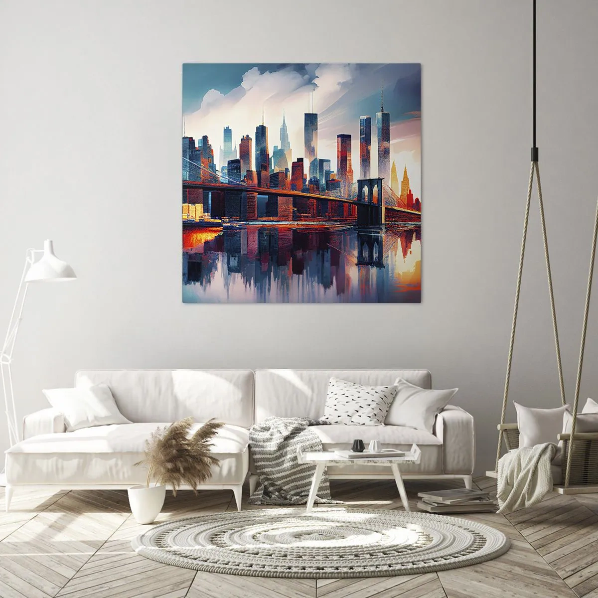 Bild auf Leinwand - Leinwandbild - Traumhaftes New York - 60x60 cm