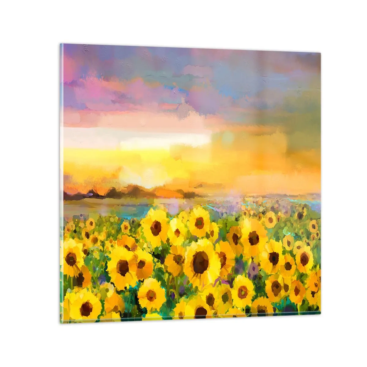 Glasbild - Bild auf glas - Die Sonne selbst ist auf die Erde herabgestiegen - 50x50 cm