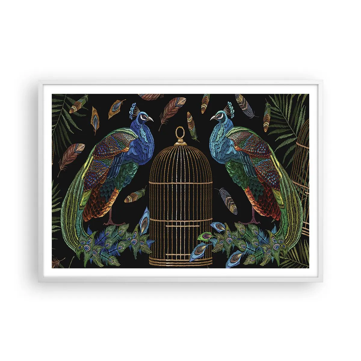 Poster in einem weißen Rahmen - In königlichen Gewändern - 100x70 cm