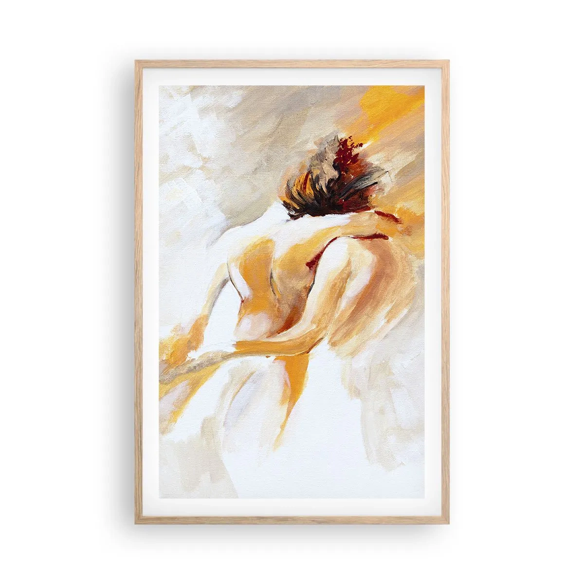 Poster in einem Rahmen aus heller Eiche - Am Himmel der Nähe - 61x91 cm