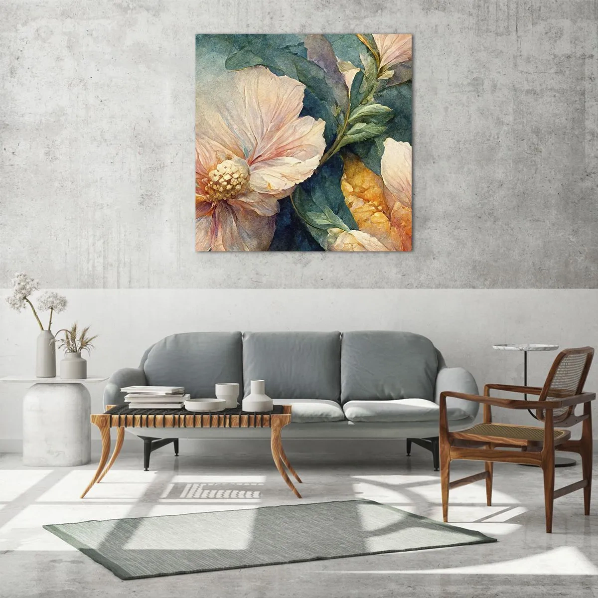 Glasbild - Bild auf glas - Pure Subtilität - 40x40 cm