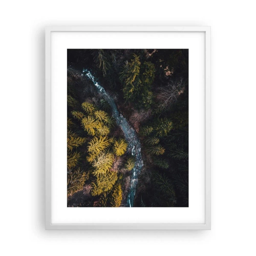 Poster in einem weißen Rahmen - Schnell und immer schneller - 40x50 cm