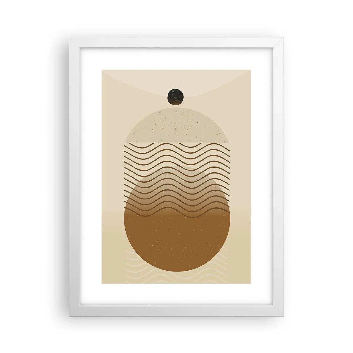 Poster in einem weißen Rahmen - Zur Entstehung geometrischer Figuren - 30x40 cm