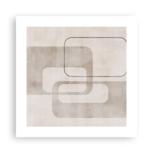 Poster - Geometrische Fuge - 40x40 cm