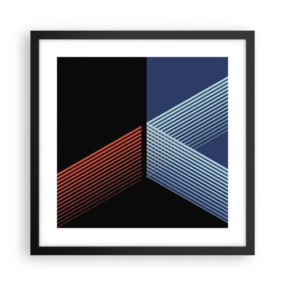 Poster in einem schwarzem Rahmen - Eine einfache Geschichte - 40x40 cm