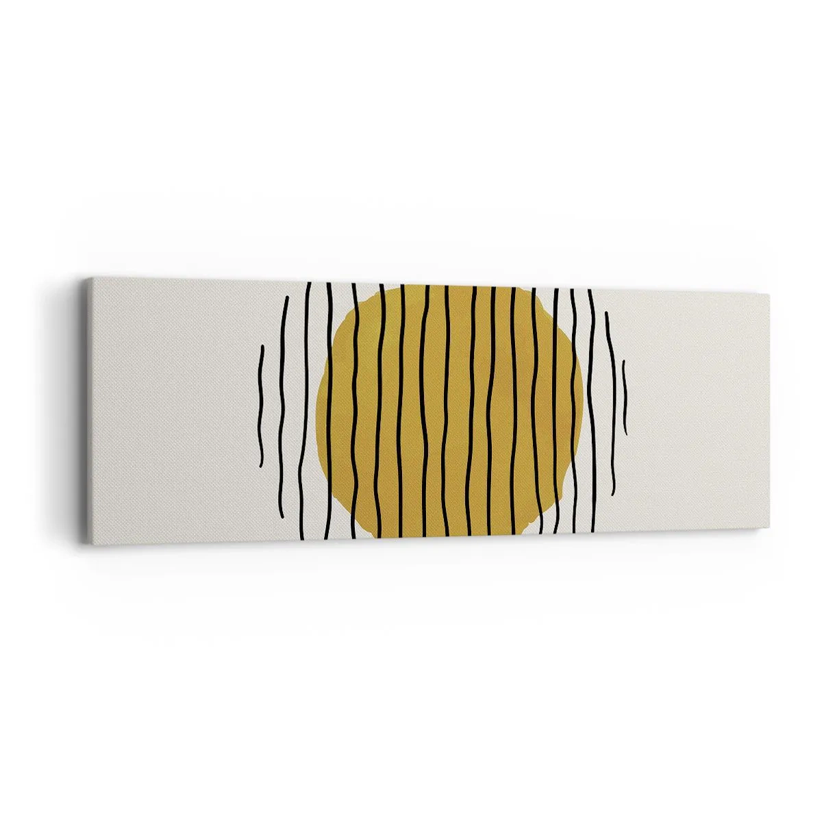 Bild auf Leinwand - Leinwandbild - Abstraktion, die vor Hitze zittert - 90x30 cm
