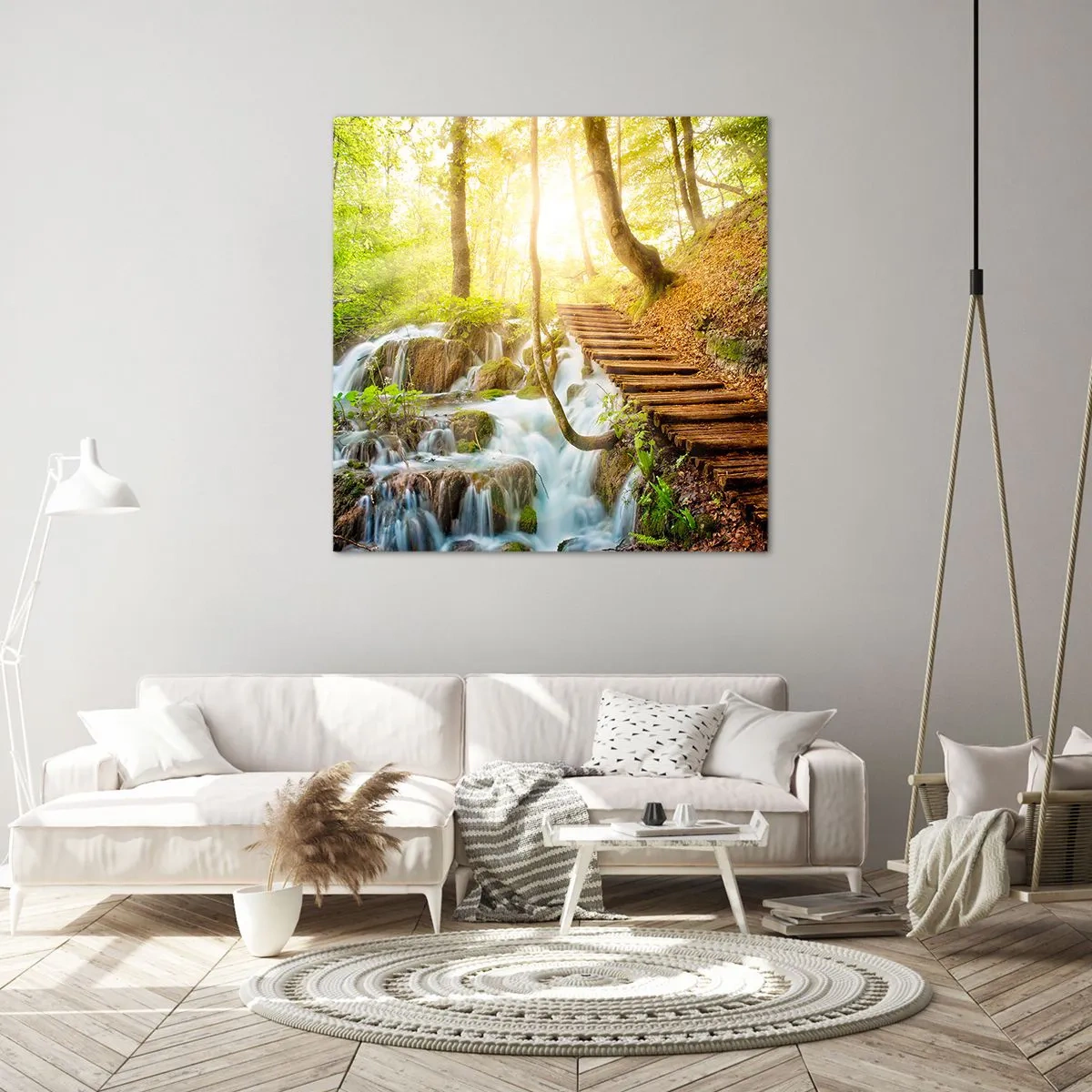 Bild auf Leinwand - Leinwandbild - Eine ersehnte Kühle - 40x40 cm