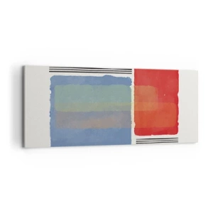 Bild auf Leinwand - Leinwandbild - Der Geist und der Buchstabe der Geometrie - 100x40 cm