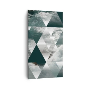 Bild auf Leinwand - Leinwandbild - Kristallperspektive - 45x80 cm