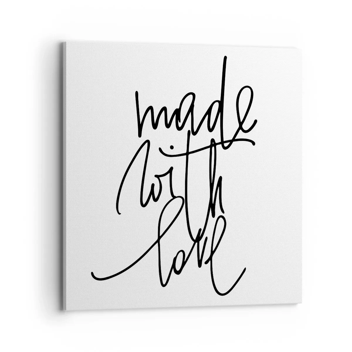 Bild auf Leinwand - Leinwandbild - Die beste Marke - 70x70 cm