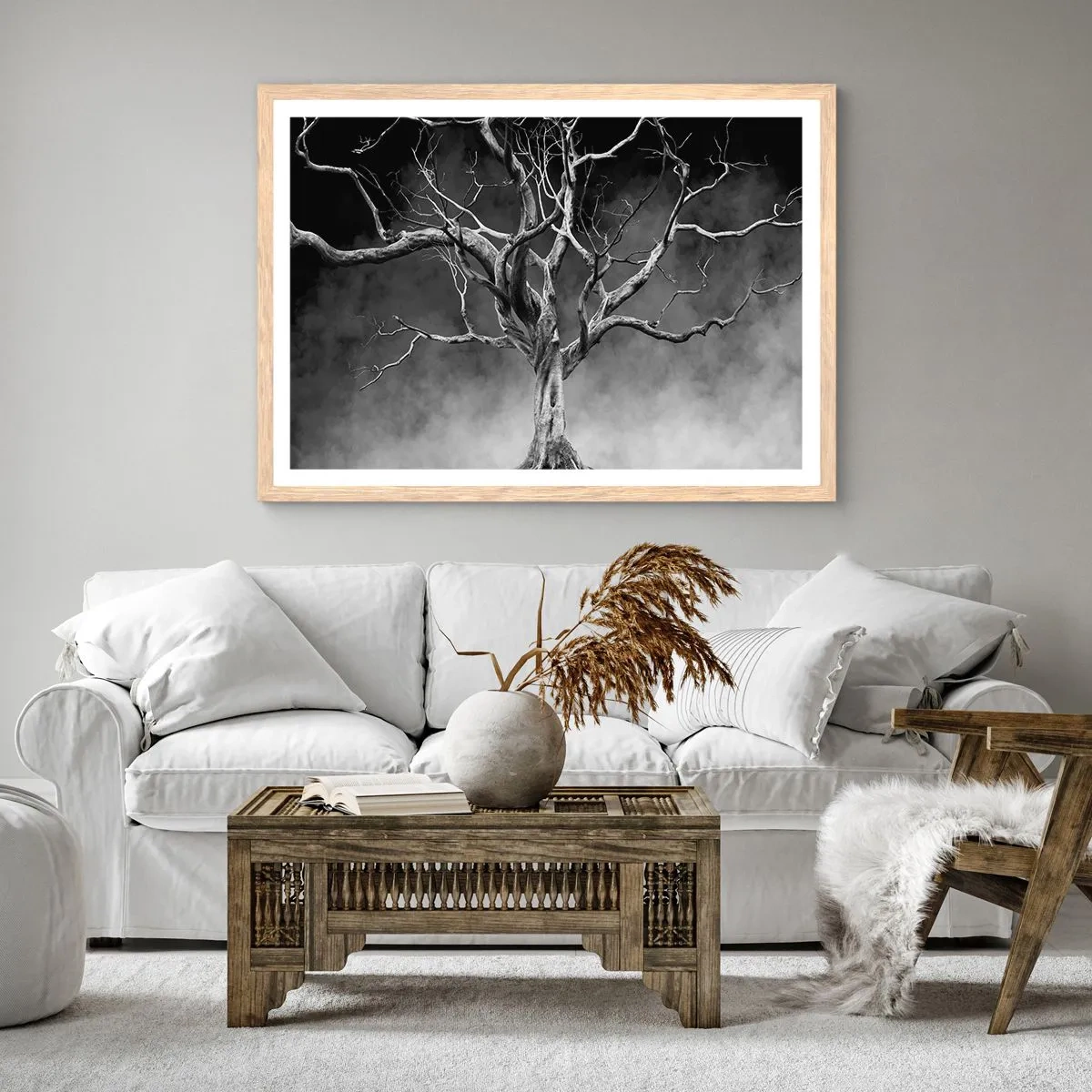 Poster in einem Rahmen aus heller Eiche - Ursprünglich und heilig - 40x30 cm