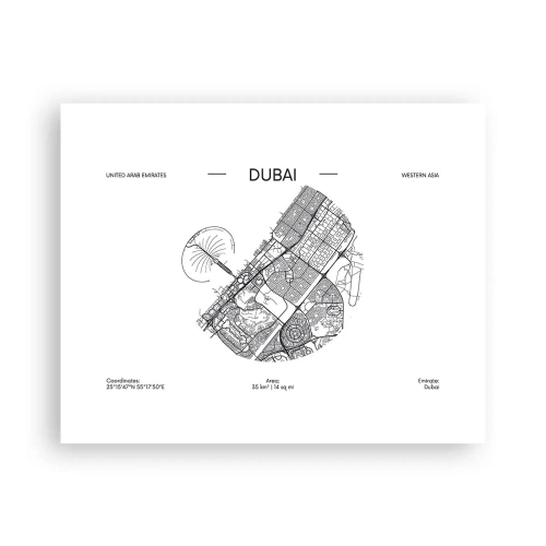 Poster - Anatomie von Dubai - 50x40 cm