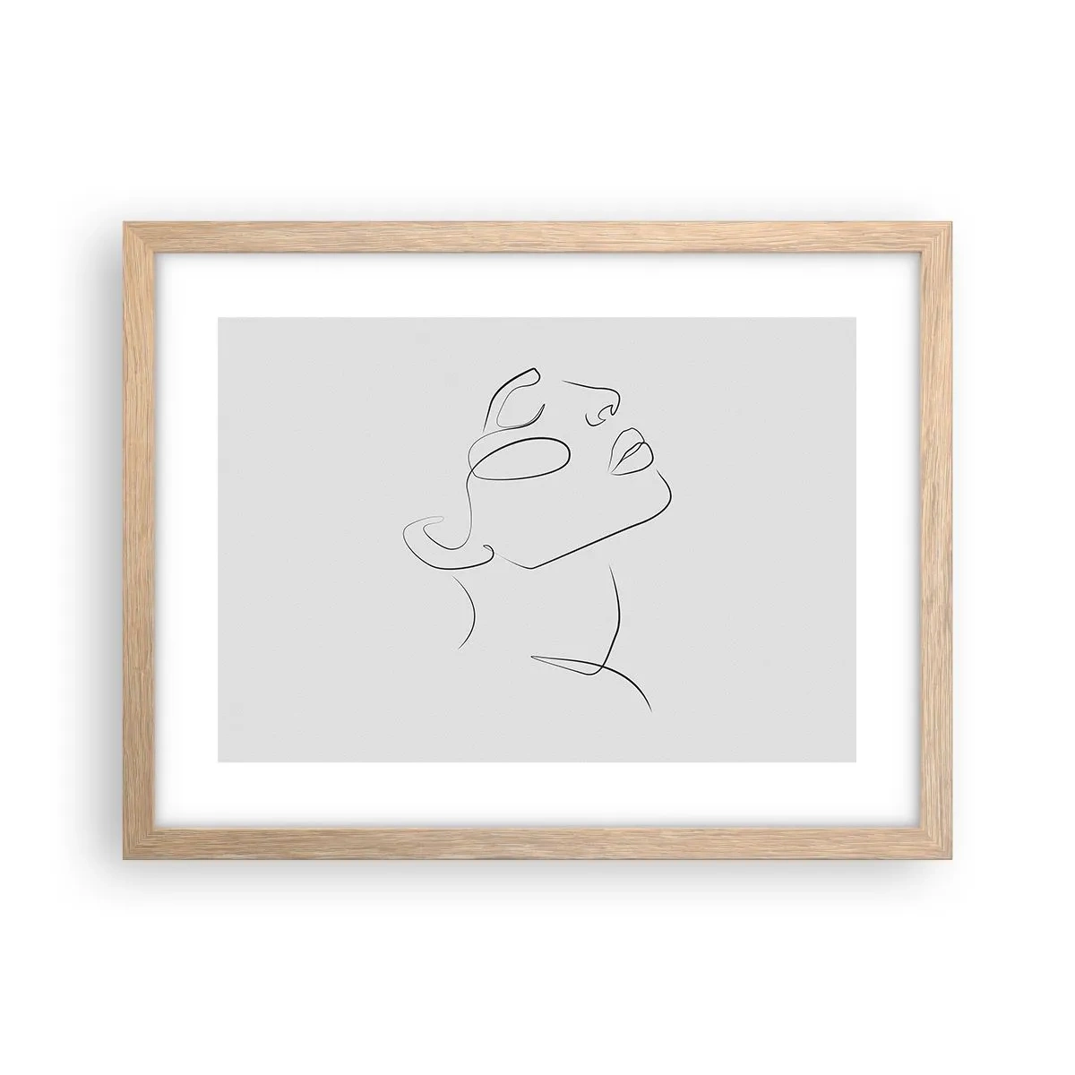 Poster in einem Rahmen aus heller Eiche - Die Drehungen und Wendungen der Träume - 40x30 cm