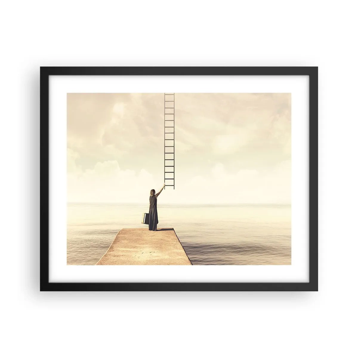 Poster in einem schwarzem Rahmen - Eine magische Reise - 50x40 cm