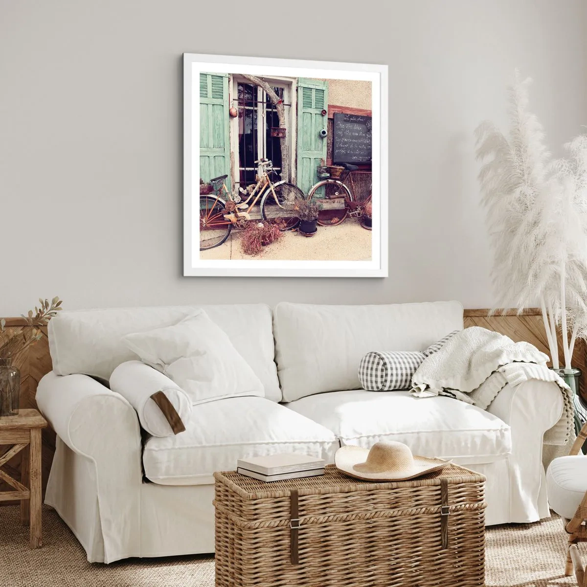 Poster in einem weißen Rahmen - Es lebe die Provinz - 30x30 cm