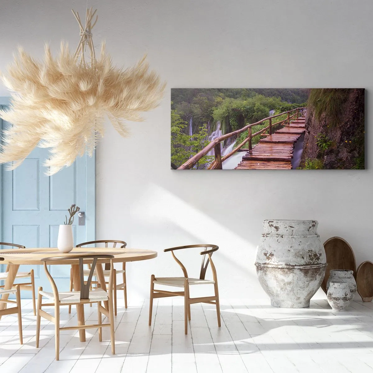 Bild auf Leinwand - Leinwandbild - Schönheit jenseits des Glaubens - 100x40 cm