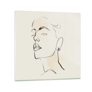 Glasbild - Bild auf glas - Ein stolzer Blick - 60x60 cm