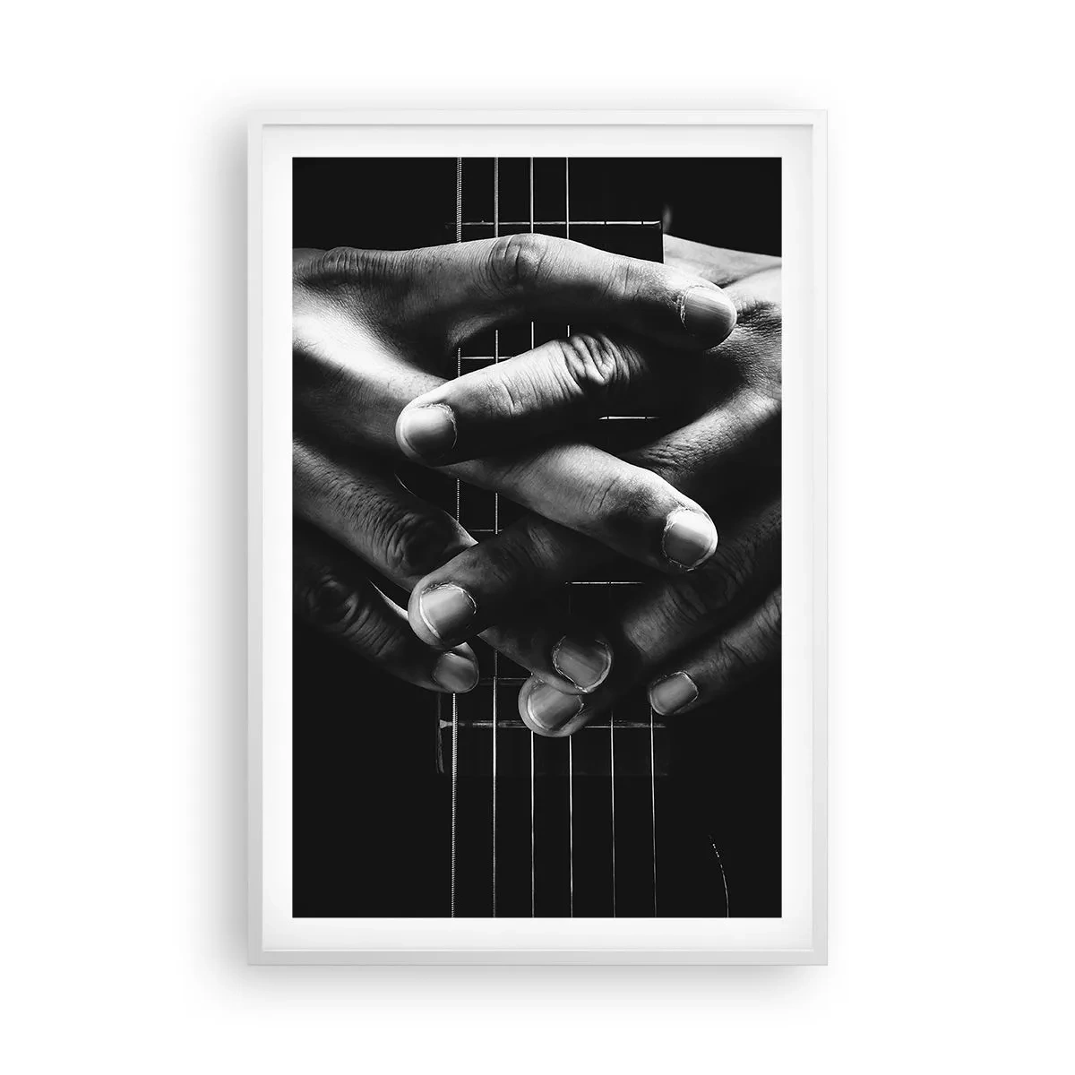 Poster in einem weißen Rahmen - Gebet des Künstlers - 61x91 cm