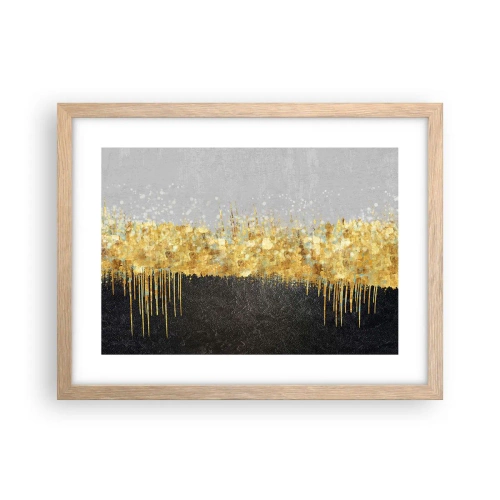 Poster in einem Rahmen aus heller Eiche - Nach innen und nach oben - 40x30 cm