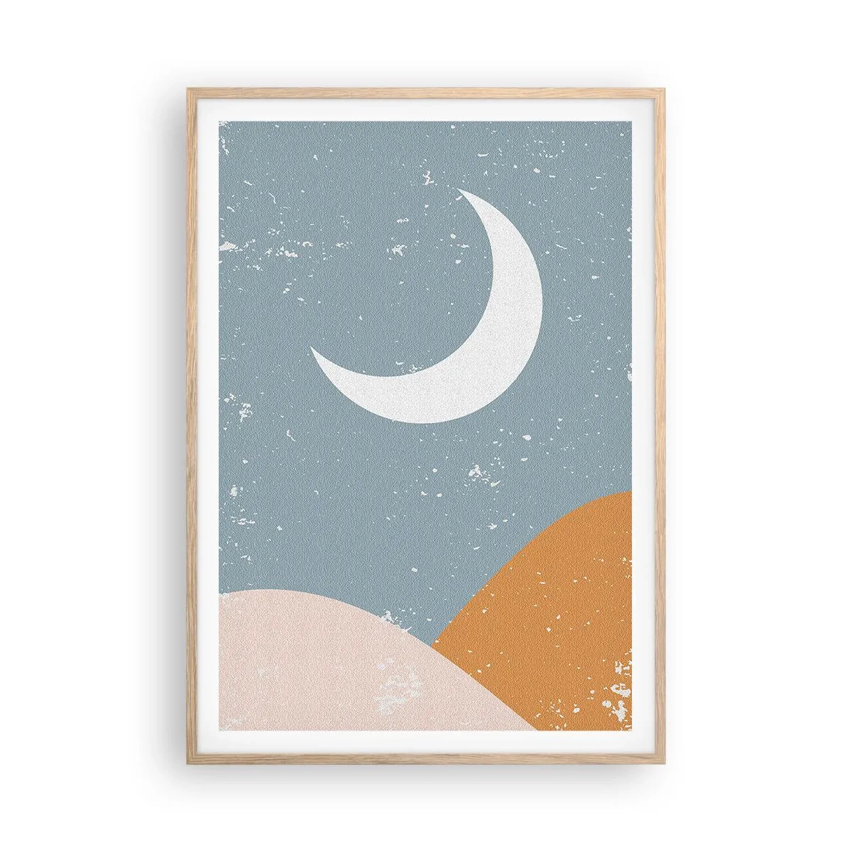 Poster in einem Rahmen aus heller Eiche - Wunder vieler Nächte - 70x100 cm