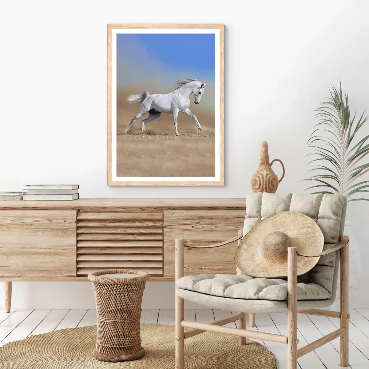 Poster in einem Rahmen aus heller Eiche - Die schönste arabische Sage - 40x50 cm