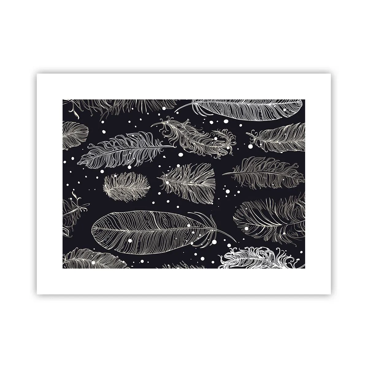 Poster - Gefiederte Spitze - 40x30 cm