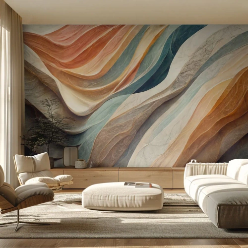 Fototapete Premium Canvas - Moment vor der Veränderung - Textur, Muster, Hell - 300x210 cm