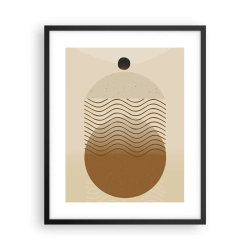 Poster in einem schwarzem Rahmen - Zur Entstehung geometrischer Figuren - 40x50 cm