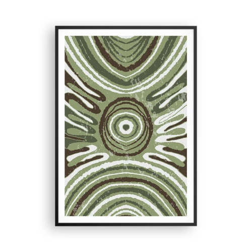 Poster in einem schwarzem Rahmen - Explosion von Emotionen - 70x100 cm