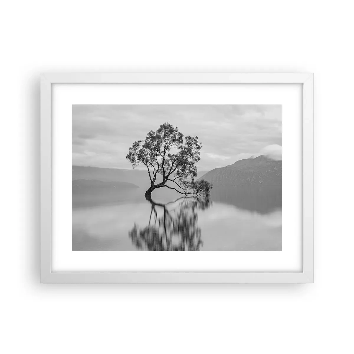 Poster in einem weißen Rahmen - Es gibt so ein Land - 40x30 cm