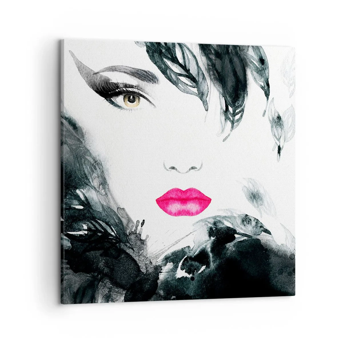 Bild auf Leinwand - Leinwandbild - Beachtung! Femme fatale - 50x50 cm