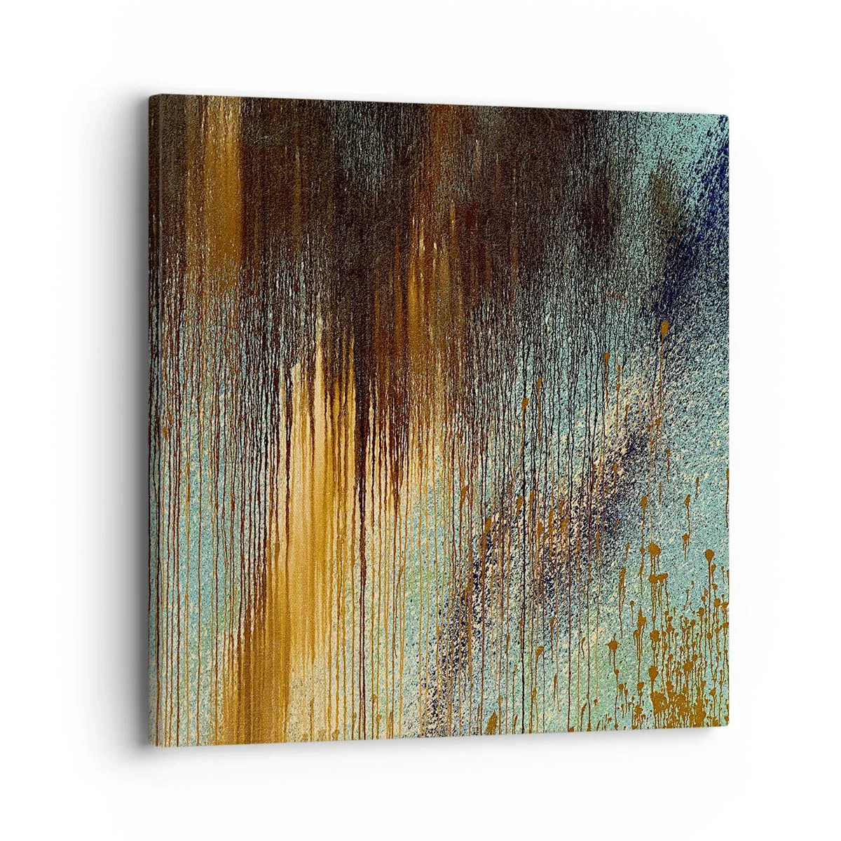 Bild auf Leinwand - Leinwandbild - Eine nicht zufällige farbenfrohe Komposition - 30x30 cm
