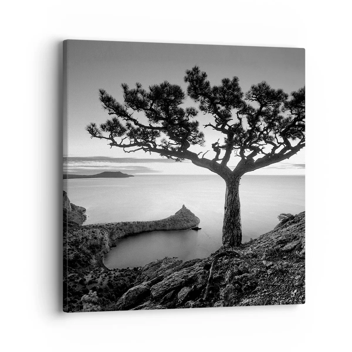 Bild auf Leinwand - Leinwandbild - Stille bis zum Horizont - 40x40 cm