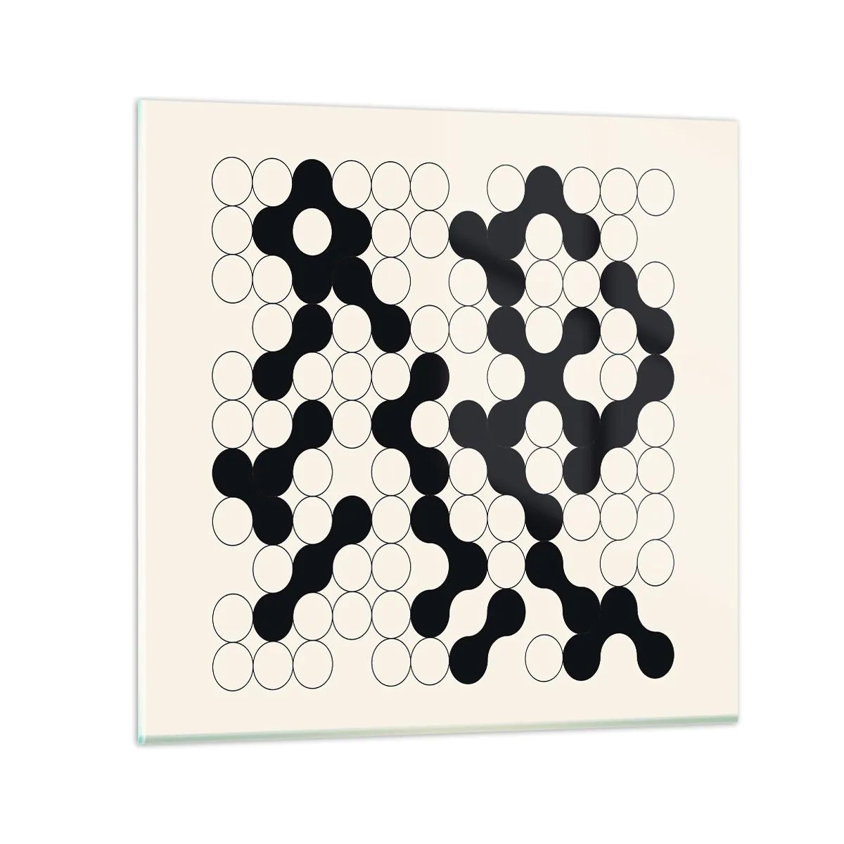 Glasbild - Bild auf glas - Chinesisches Spiel – Variation - 40x40 cm