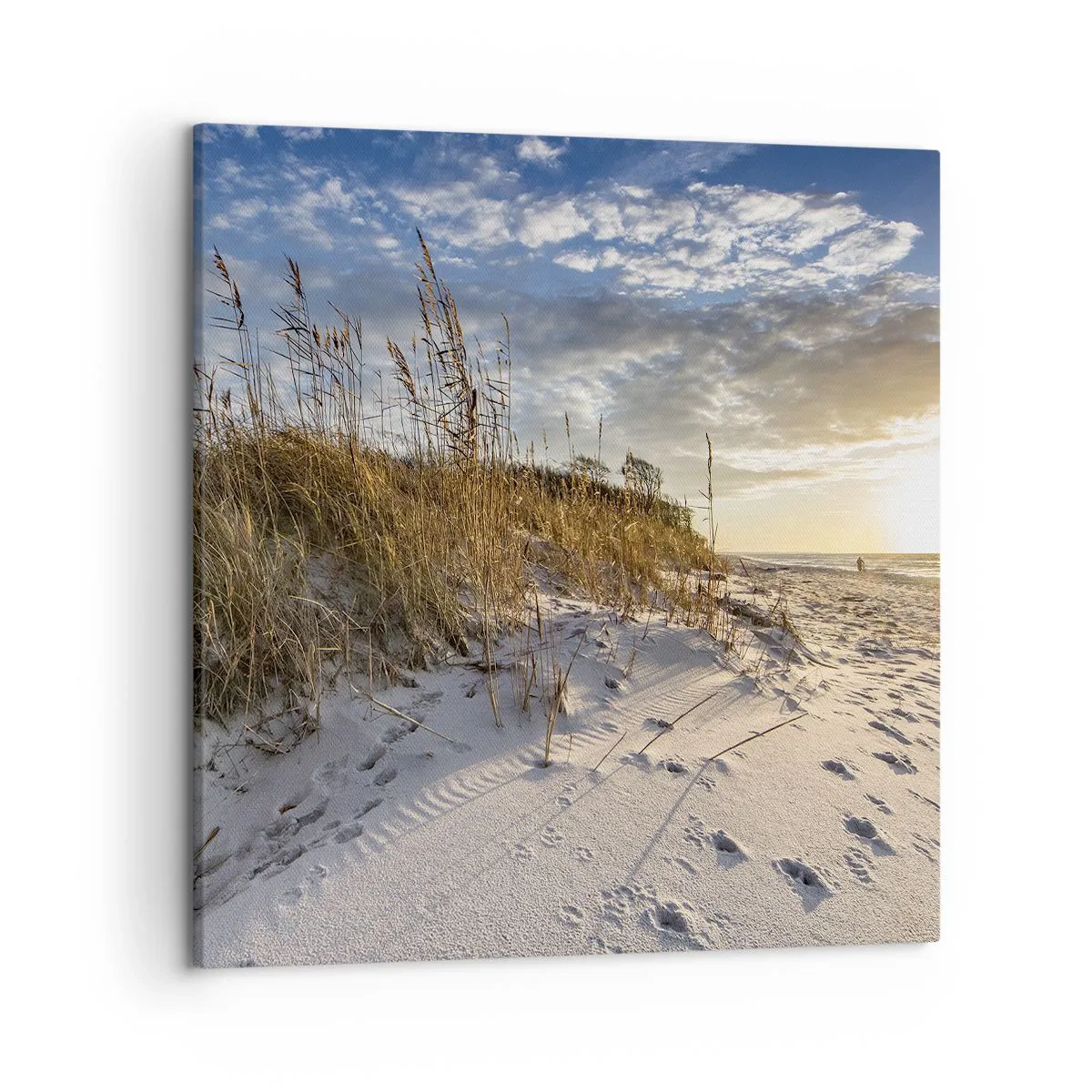 Bild auf Leinwand - Leinwandbild - Einladung zu einem Spaziergang - 50x50 cm