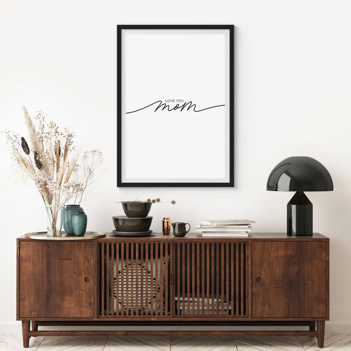 Poster in einem schwarzem Rahmen - Große Emotionen - 70x100 cm