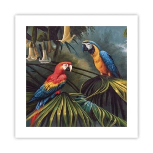 Poster - Romantik in den Tropen - 40x40 cm