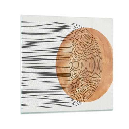 Glasbild - Bild auf glas - SonnenKomposition - 30x30 cm