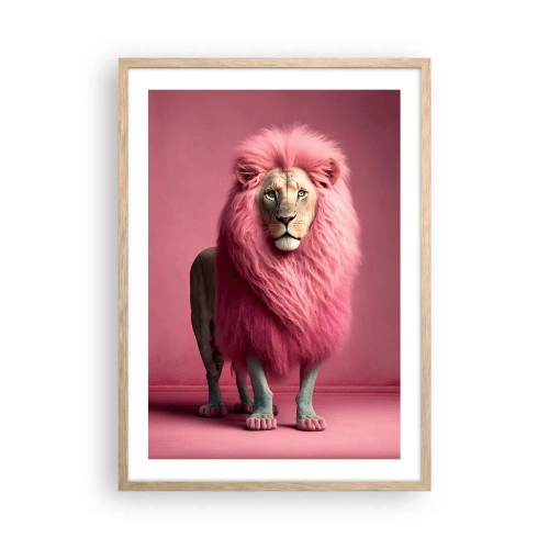 Poster in einem Rahmen aus heller Eiche - Und du hast keine Angst mehr - 50x70 cm