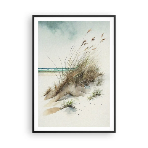 Poster in einem schwarzem Rahmen - Mit Sand bedeckt - 70x100 cm