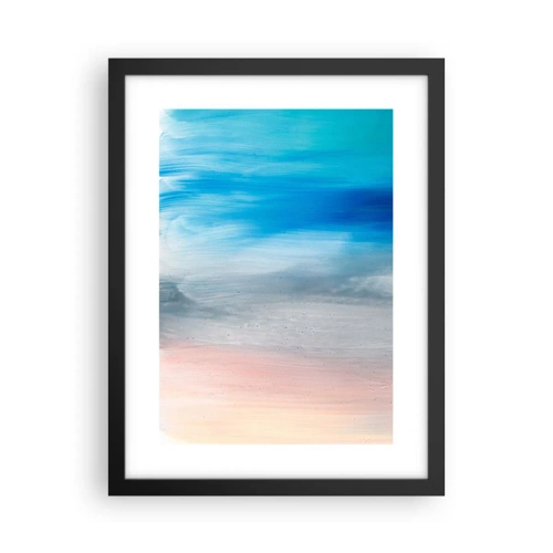 Poster in einem schwarzem Rahmen - Elemente: Luft - 30x40 cm