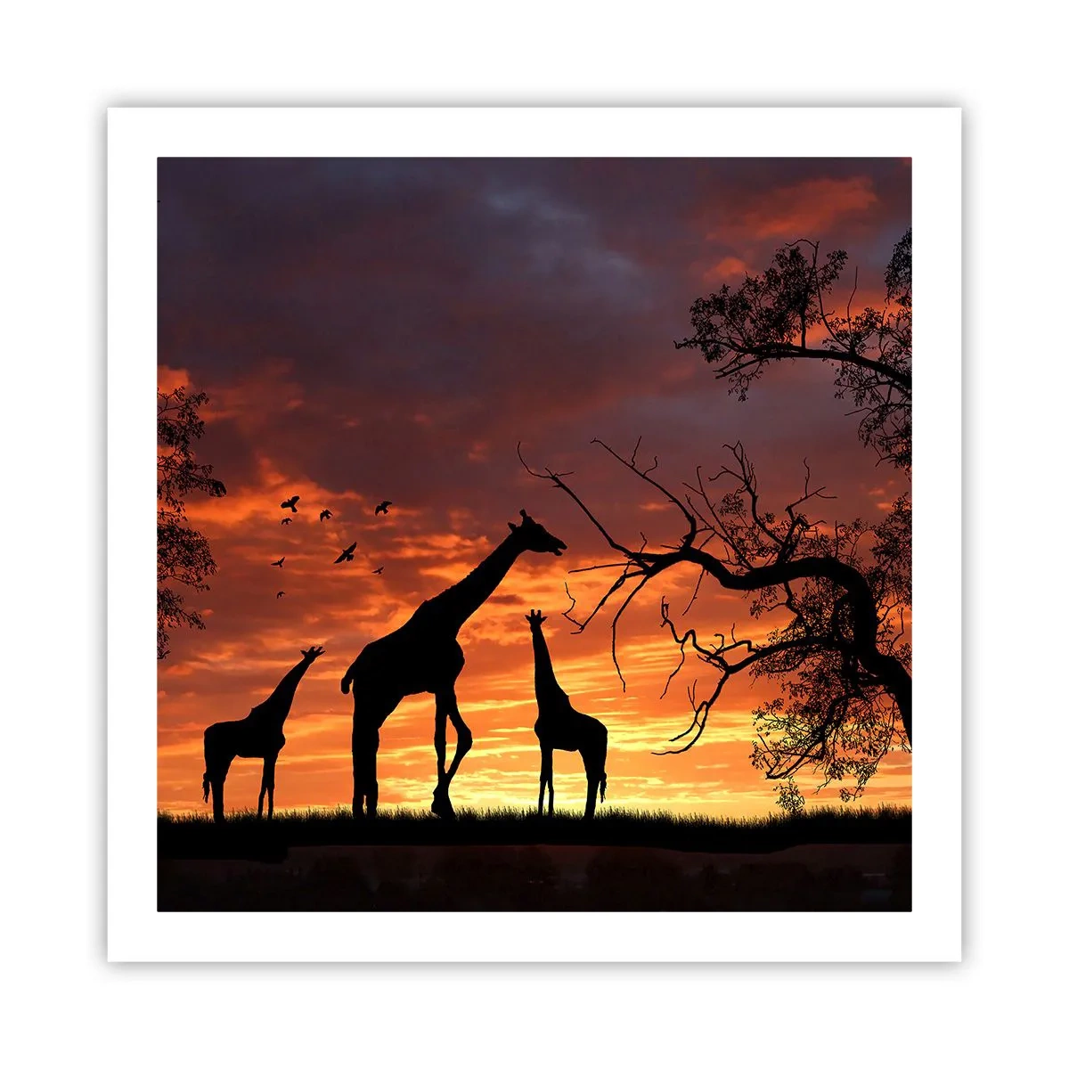 Poster - Ein kleines Abendessen mit deinen Liebsten - 60x60 cm