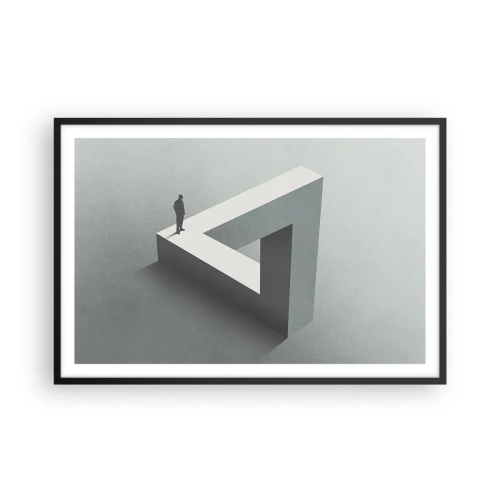 Poster in einem schwarzem Rahmen - Es ist also doch möglich - 91x61 cm