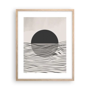 Poster in einem Rahmen aus heller Eiche - Halbe Komposition - 40x50 cm