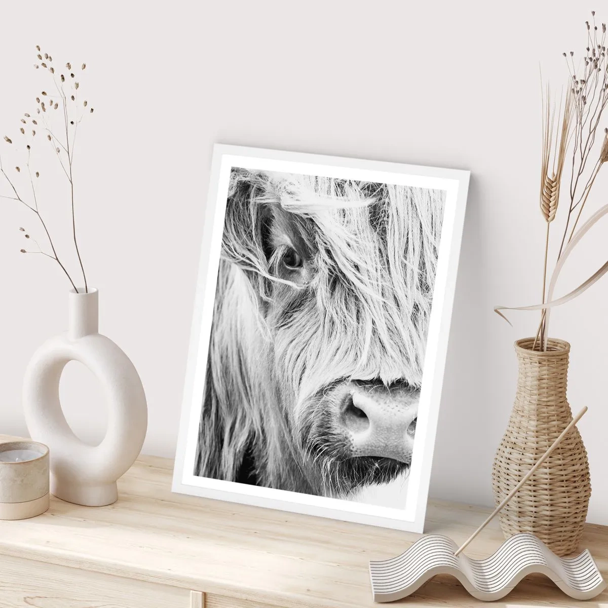 Poster in einem weißen Rahmen - Schottische Wildheit - 30x40 cm